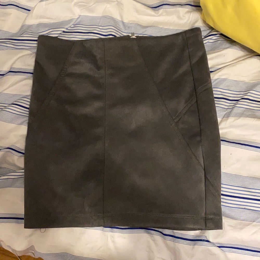 mini suede mini skirt